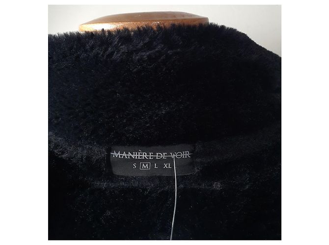 Autre Marque Black Jacket Polyester Elastane M - view 8