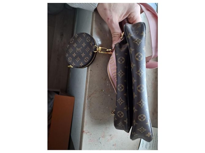 Louis Vuitton Multipochette Handtasche Braun Leder - Ansicht 4