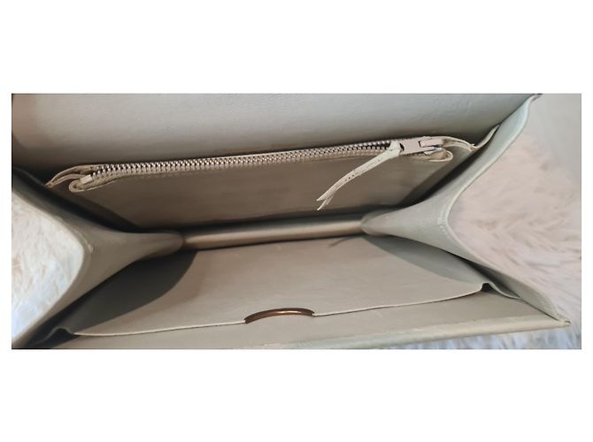 Borsa a mano Christian Dior in pelle crema Crudo - vista 4