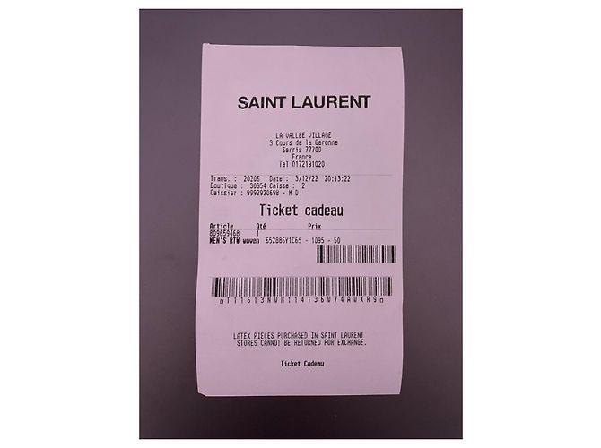 Yves Saint Laurent Nuova giacca YSL, M-size Nero - vista 7