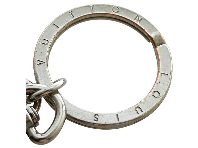 Louis Vuitton Silver Monogram ID Tab Taschenanhänger und Schlüsselhalter Silber - Ansicht 6