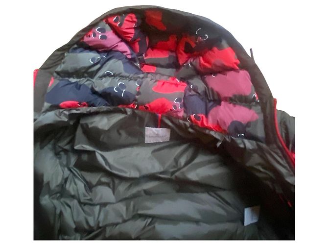 Moncler Printed nylon down puffer coat - view 3