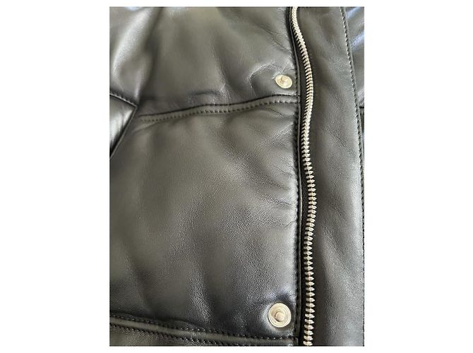 Gilet imbottito Loewe in nappa nera - vista 10