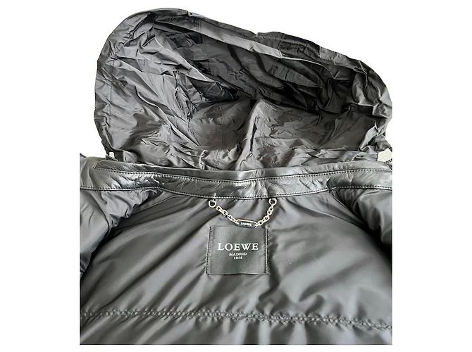 Gilet imbottito Loewe in nappa nera - vista 11