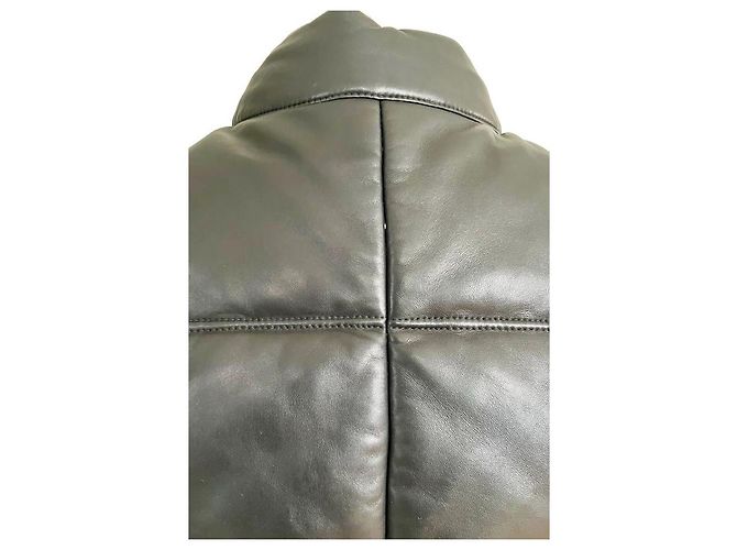 Gilet imbottito Loewe in nappa nera - vista 12