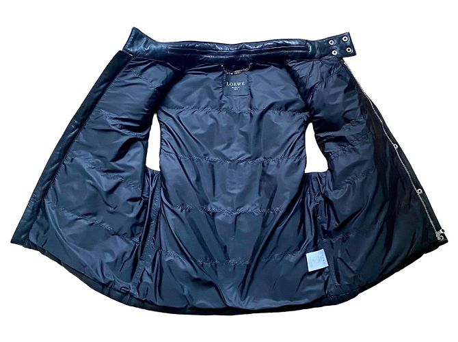 Gilet imbottito Loewe in nappa nera - vista 4