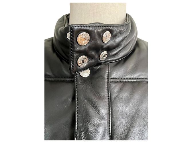 Gilet imbottito Loewe in nappa nera - vista 8