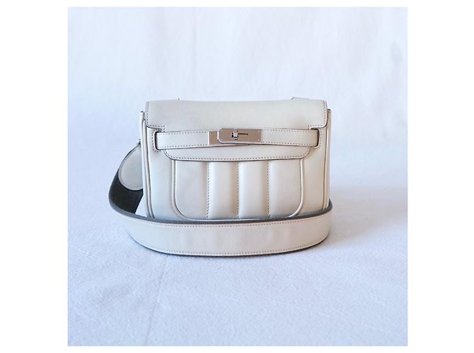 Hermès Berline Umhängetasche Beige - Ansicht 13