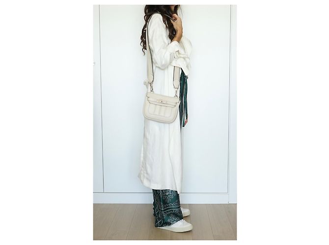 Hermès Berline Umhängetasche Beige - Ansicht 15