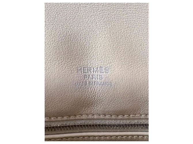 Hermès Berline Umhängetasche Beige - Ansicht 4