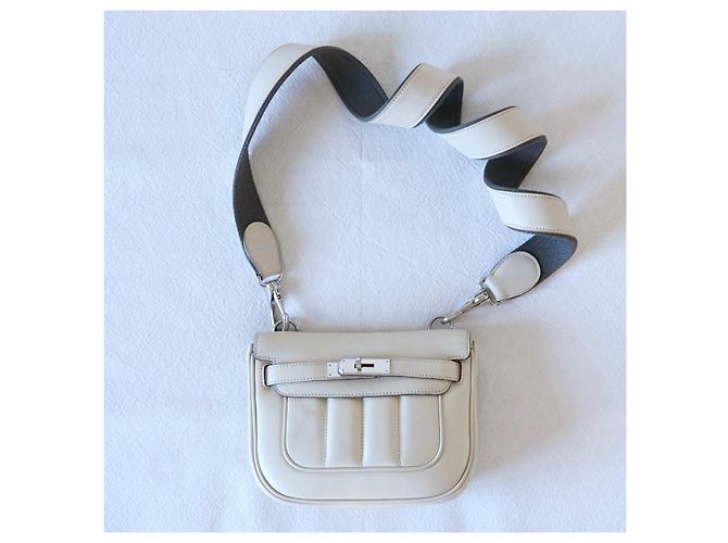 Hermès Berline Umhängetasche Beige - Ansicht 6