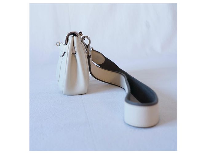 Hermès Berline Umhängetasche Beige - Ansicht 7