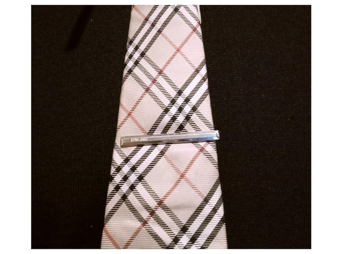 Burberry Cravatta in seta classica larghezza, motivo check classico Beige - vista 4