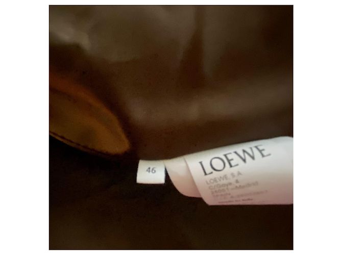 Loewe Beige wool coat with shearling - view 8