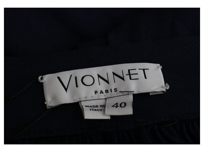 Vionnet Gonna midi semitrasparente blu navy - vista 5