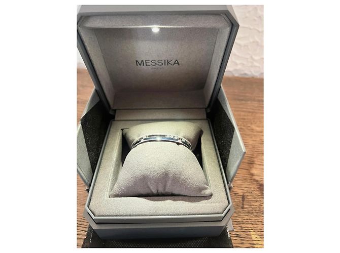 Move Romane Bracciale Messika da donna in oro bianco con diamanti Nuovo Silver hardware - vista 2