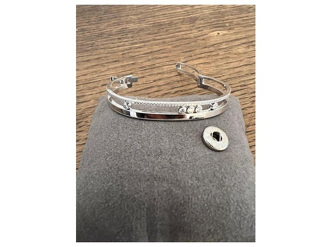 Move Romane Bracciale Messika da donna in oro bianco con diamanti Nuovo Silver hardware - vista 6