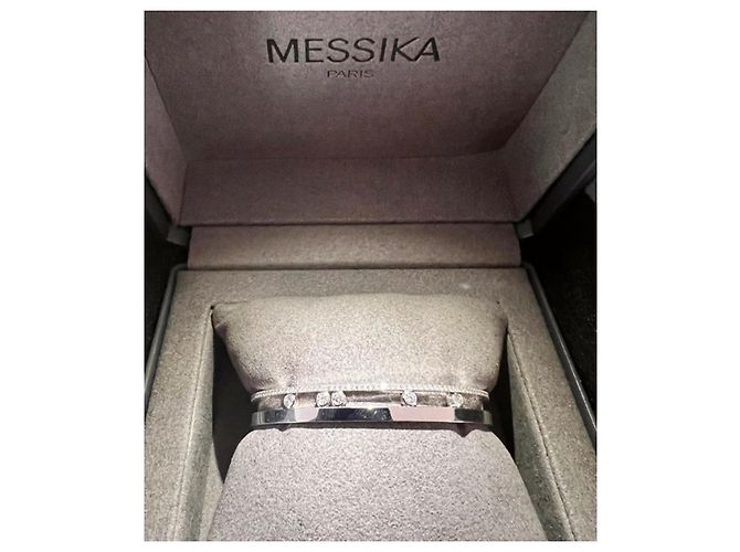 Move Romane Bracciale Messika da donna in oro bianco con diamanti Nuovo Silver hardware - vista 8