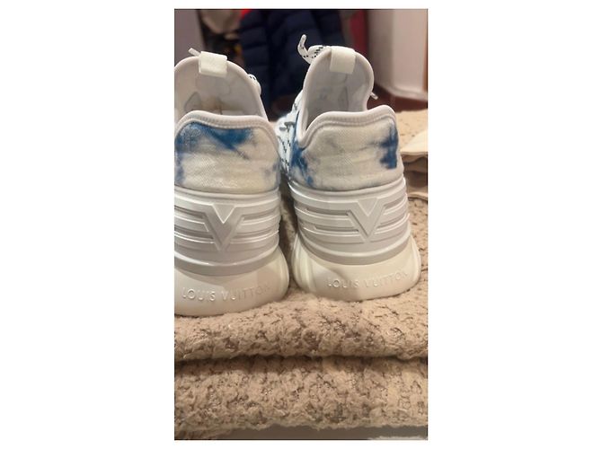 Esaurito Sneakers louis vuitton fastlane denim monogram nuova taglia 40,5 / 41 Neuve Bianco - vista 10