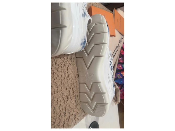 Esaurito Sneakers louis vuitton fastlane denim monogram nuova taglia 40,5 / 41 Neuve Bianco - vista 5