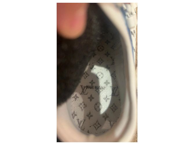 Esaurito Sneakers louis vuitton fastlane denim monogram nuova taglia 40,5 / 41 Neuve Bianco - vista 6