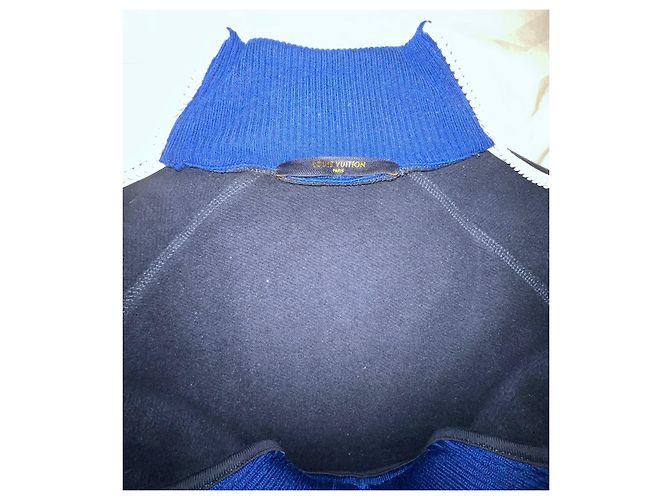 Louis vuitton multizip sweatshirt printed plain blue size xs Navy blue - view 10