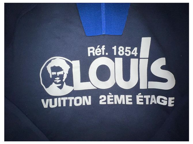 Louis vuitton multizip sweatshirt printed plain blue size xs Navy blue - view 3