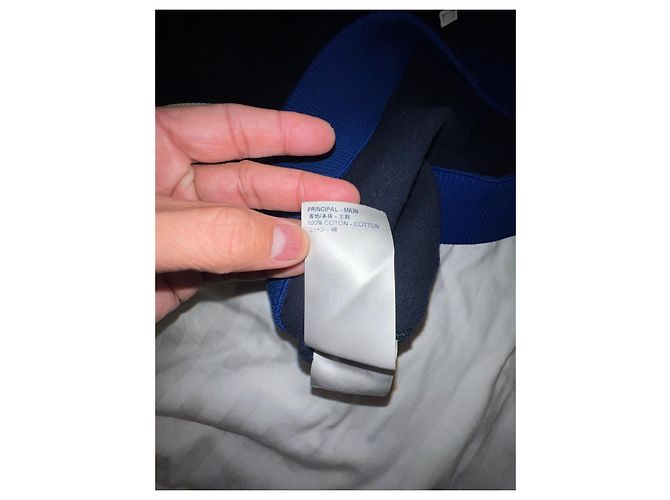 Louis vuitton multizip sweatshirt printed plain blue size xs Navy blue - view 6