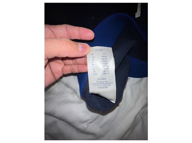 Louis vuitton multizip sweatshirt printed plain blue size xs Navy blue - view 7