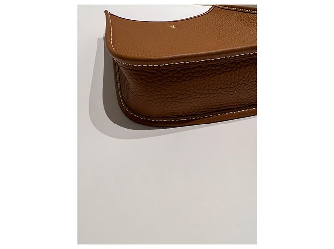 Evelyne Hermès Handtaschen Braun Gelb Gold hardware - Ansicht 6