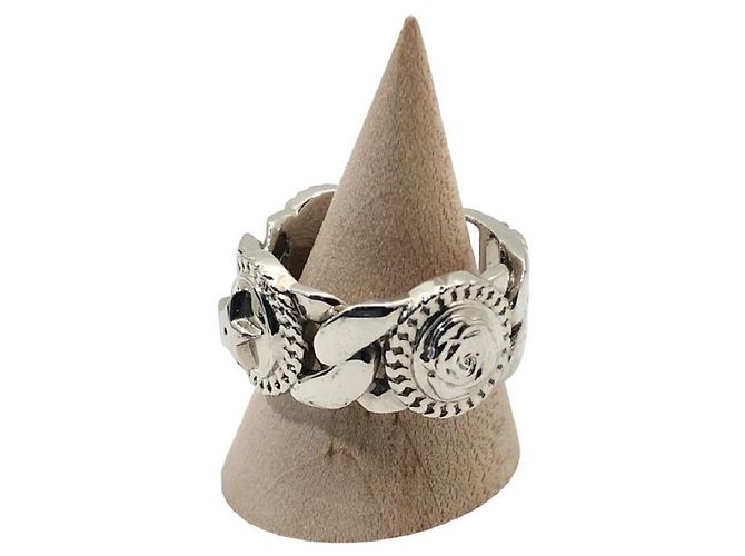 Christian Dior Etoile CD Chain Link Ring Star & Rose Ring Uomo - vista 2