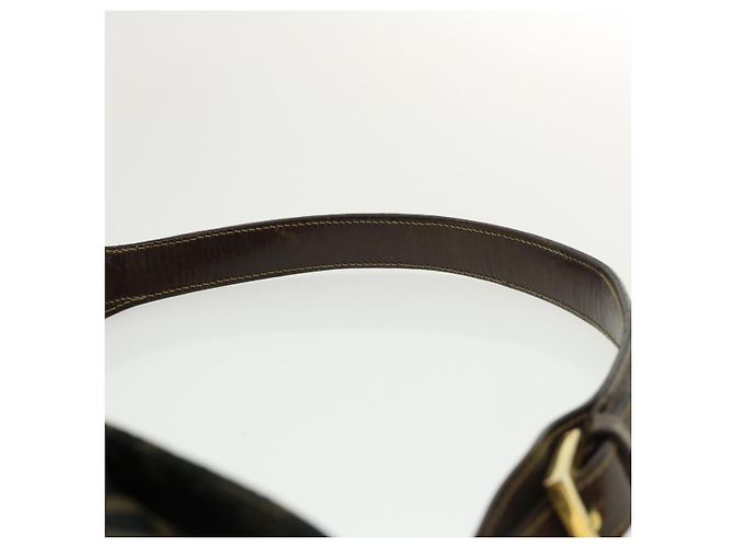 FENDI Zucca Borsa a tracolla in tela Marrone Nero Auth yk5431B - vista 14