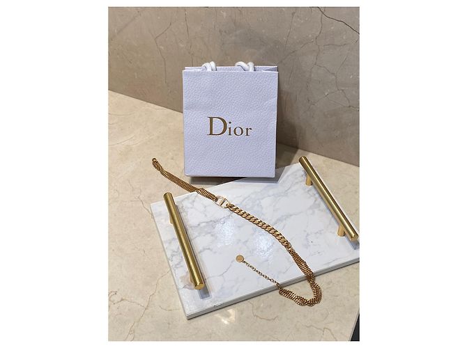 Collana girocollo con catena CD Christian Dior Gold hardware - vista 11