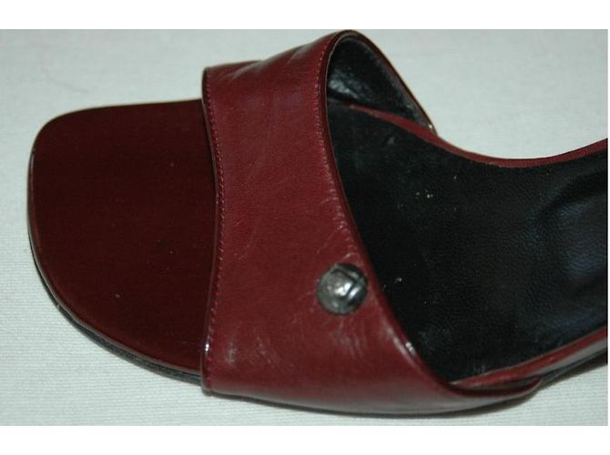 Chanel Maultiere Bordeaux - Ansicht 3