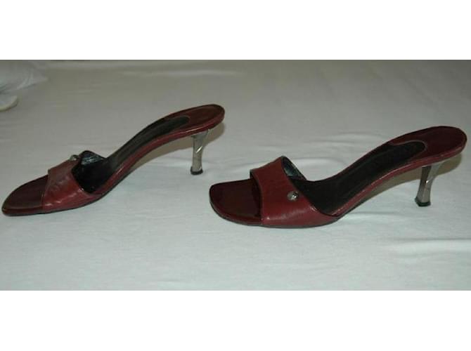 Chanel Maultiere Bordeaux - Ansicht 4
