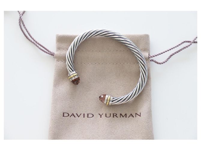 Autre Marque 7Bracciale in morganite con cavo da mm Argento - vista 2