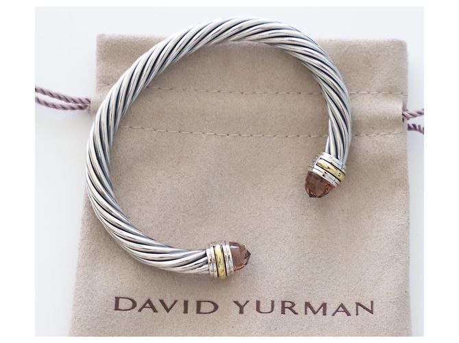 Autre Marque 7Bracciale in morganite con cavo da mm Argento - vista 5