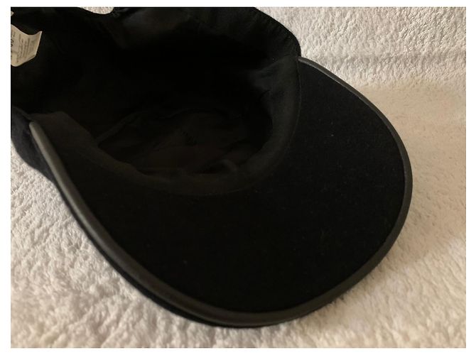 Hermès Berretto da baseball in lana d'angora nera Nero - vista 11