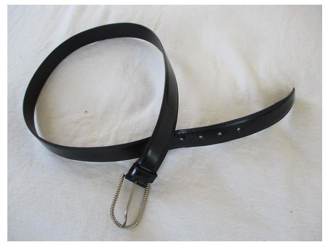 Cinturón Prada de cuero negro 90 cm - vista 2