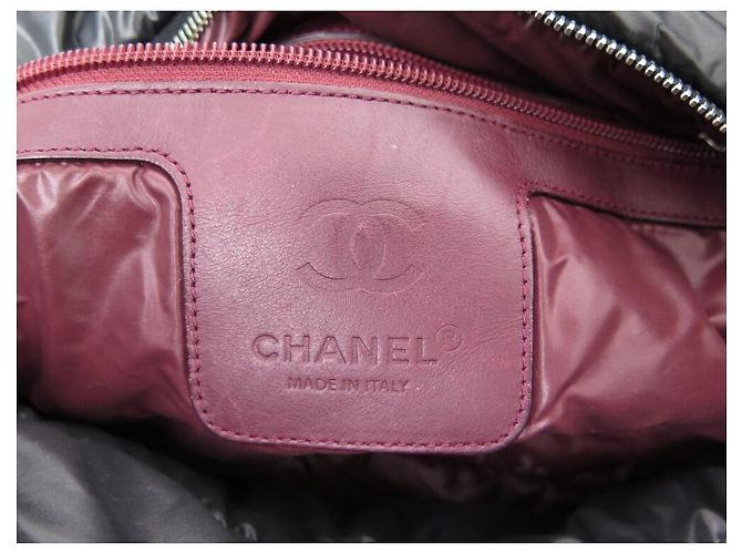 BORSA CHANEL COCOON CABAS 50BORSA A MANO NERA IMBOTTITA IN NYLON CM Nero - vista 8