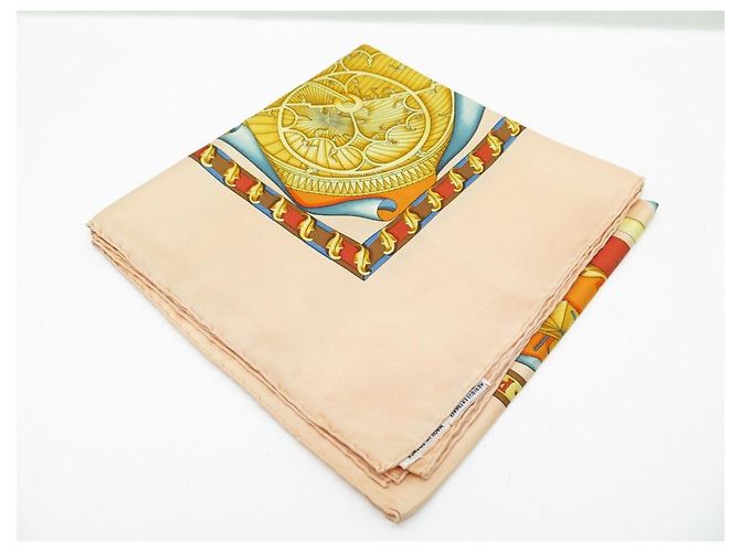 Hermès BUFANDA HERMES SUEÑOS DEL ESPACIO DUCHENE SQUARE 90 CAJA DE SEDA + SCAF DE SEDA Naranja - vista 10