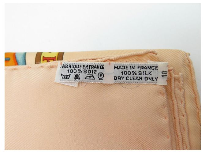 Hermès BUFANDA HERMES SUEÑOS DEL ESPACIO DUCHENE SQUARE 90 CAJA DE SEDA + SCAF DE SEDA Naranja - vista 12
