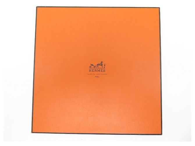 Hermès BUFANDA HERMES SUEÑOS DEL ESPACIO DUCHENE SQUARE 90 CAJA DE SEDA + SCAF DE SEDA Naranja - vista 14