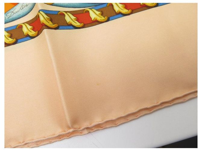Hermès BUFANDA HERMES SUEÑOS DEL ESPACIO DUCHENE SQUARE 90 CAJA DE SEDA + SCAF DE SEDA Naranja - vista 9