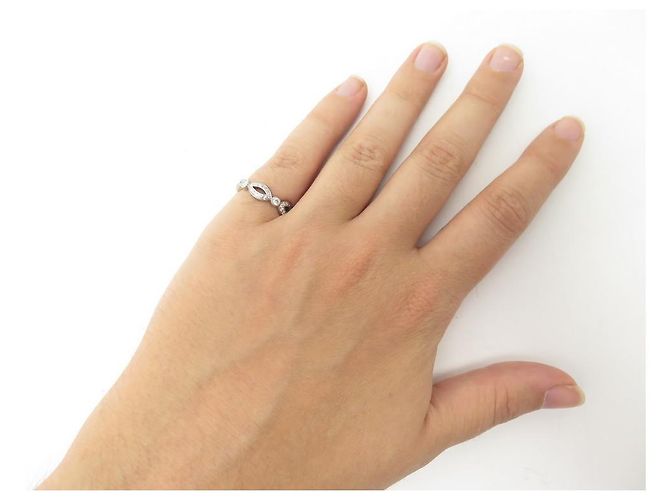 TIFFANY & CO TRING 50 IN PLATIN & 65 PLATIN-DIAMANTRING Silber - Ansicht 13