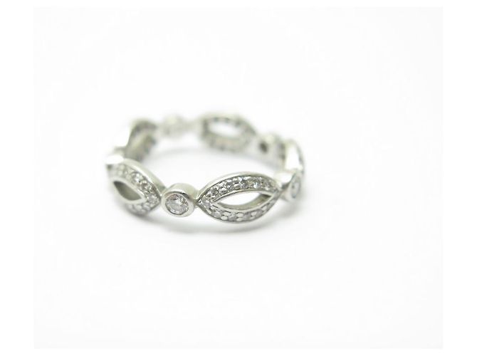 TIFFANY & CO TRING 50 IN PLATIN & 65 PLATIN-DIAMANTRING Silber - Ansicht 2