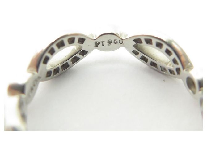 TIFFANY & CO TRING 50 IN PLATIN & 65 PLATIN-DIAMANTRING Silber - Ansicht 3