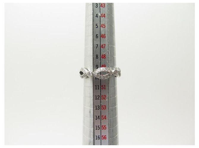 TIFFANY & CO TRING 50 IN PLATIN & 65 PLATIN-DIAMANTRING Silber - Ansicht 8