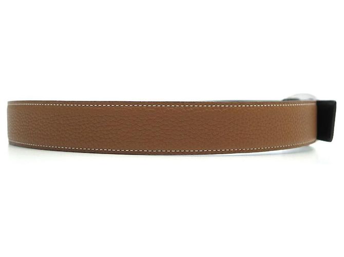 Hermès CINTURON REVERSIBLE HERMES T80 HEBILLA CADENA ANCLA NEGRA 32Cinturón de cuero MM - vista 8