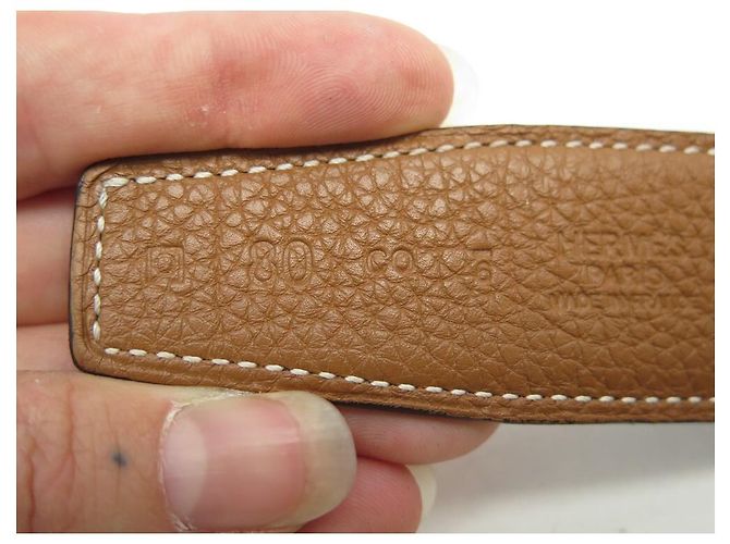 Hermès CINTURON REVERSIBLE HERMES T80 HEBILLA CADENA ANCLA NEGRA 32Cinturón de cuero MM - vista 9